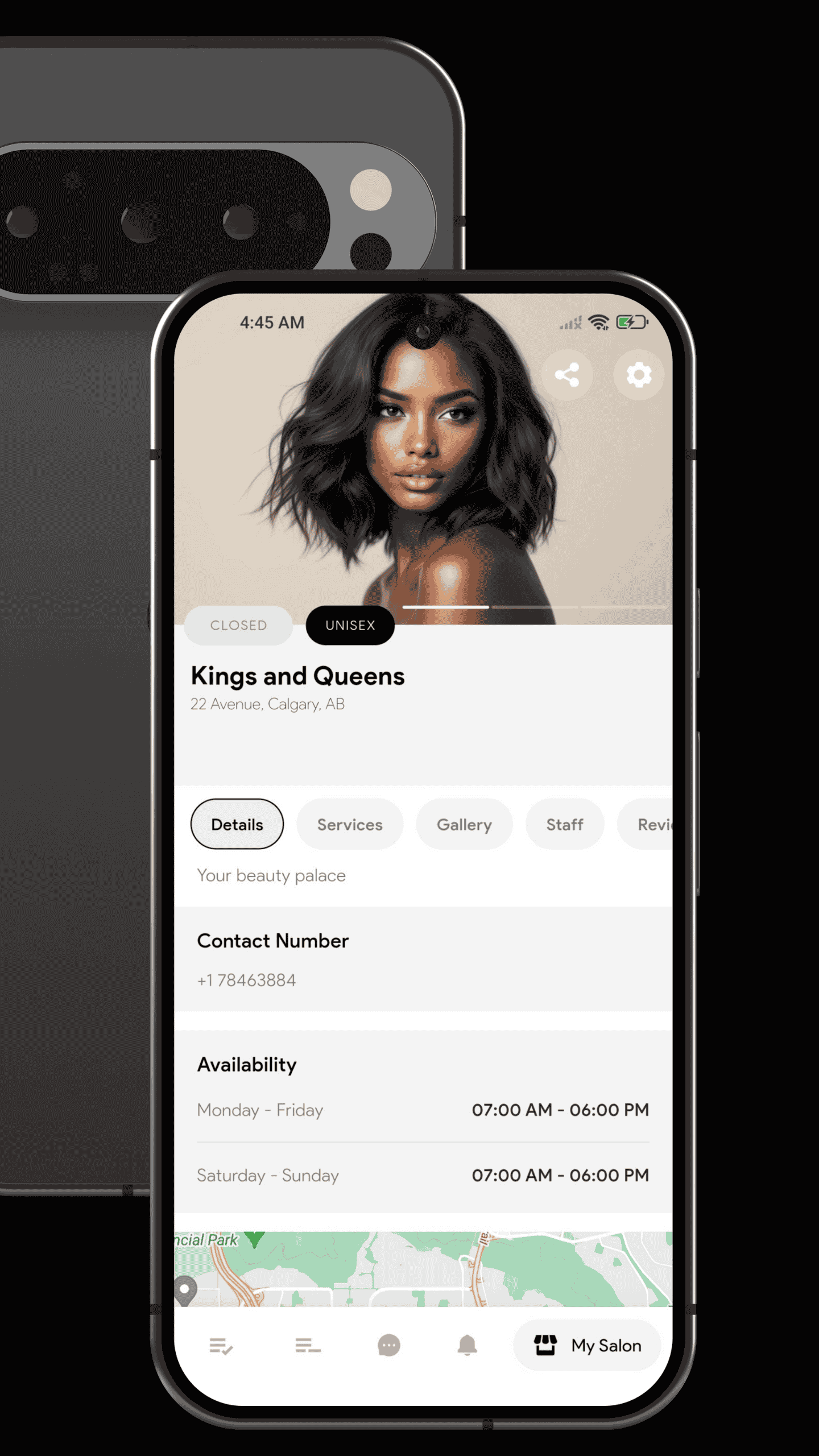 Peroz Client App Screen 1