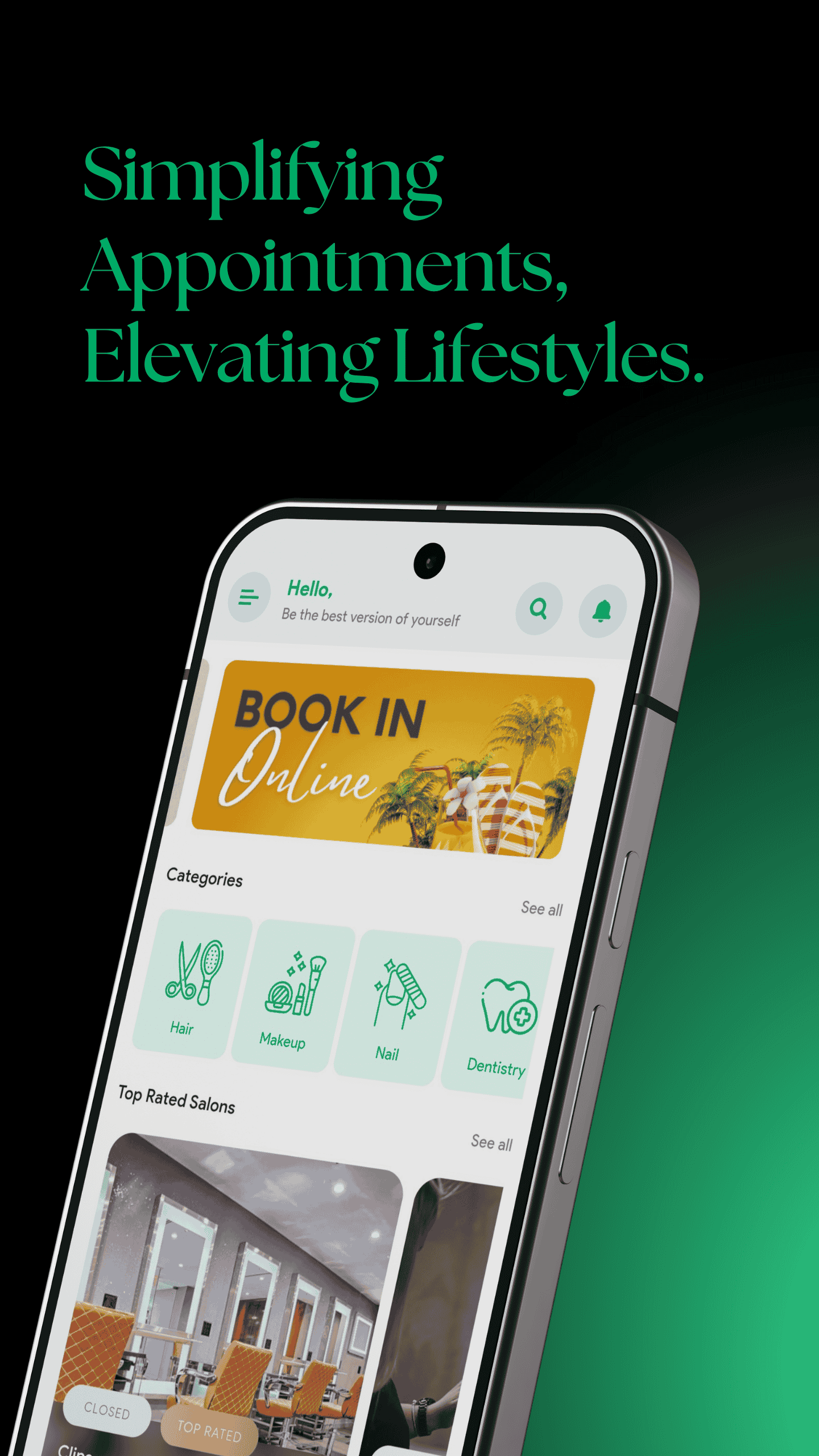 Peroz Client App Screen 1