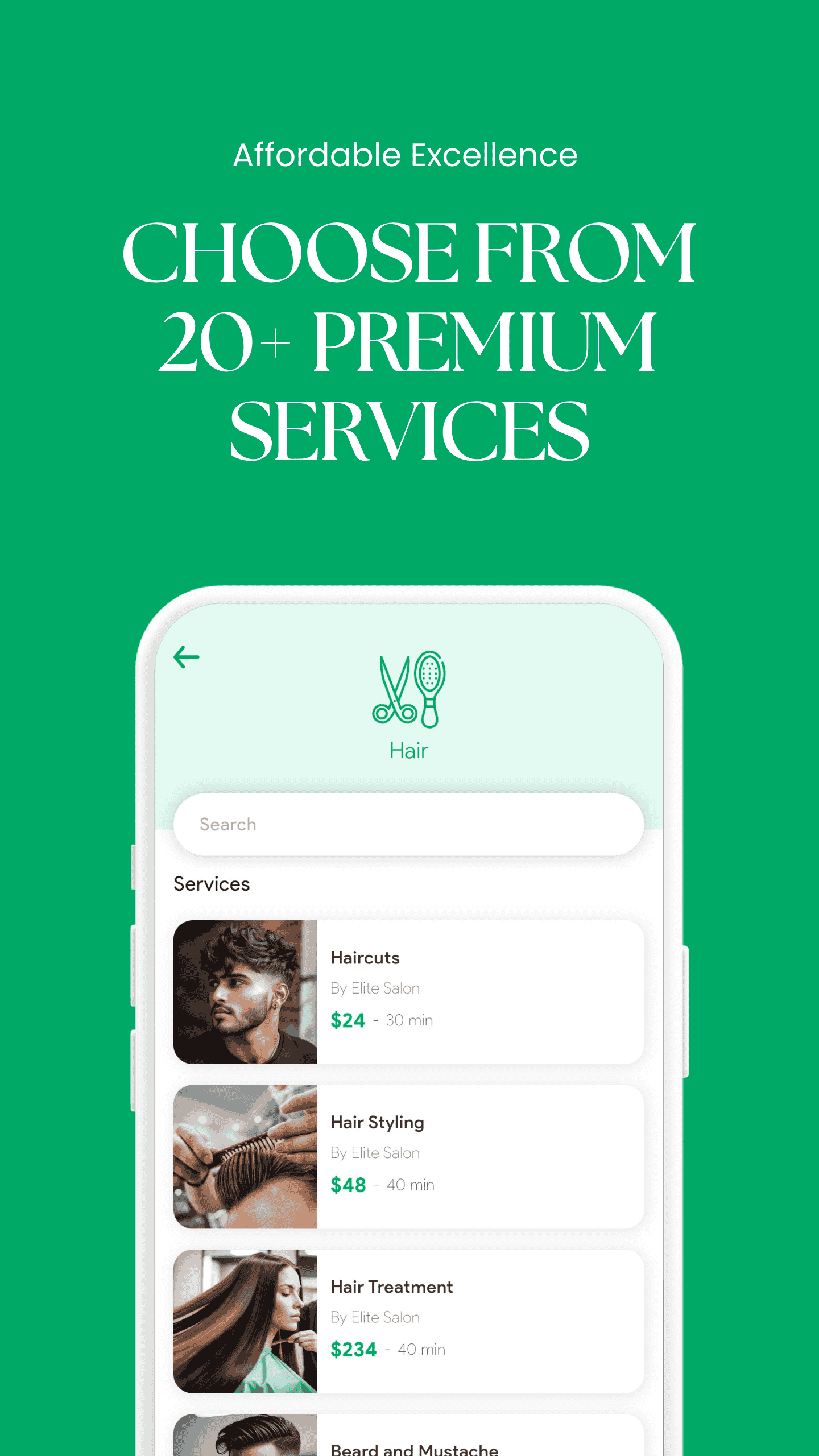 Peroz Client App Screen 2